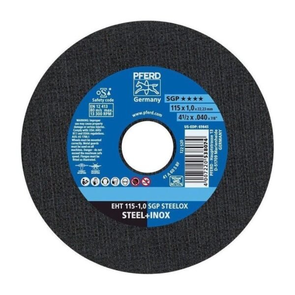 DISCO DE CORTE PFERD 4″1/2