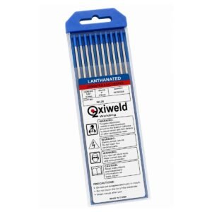 ELECTRODO DE TUNGSTENO 3/32” LANTHANATED AZUL PARA SOLDADURA TIG OXYWELD